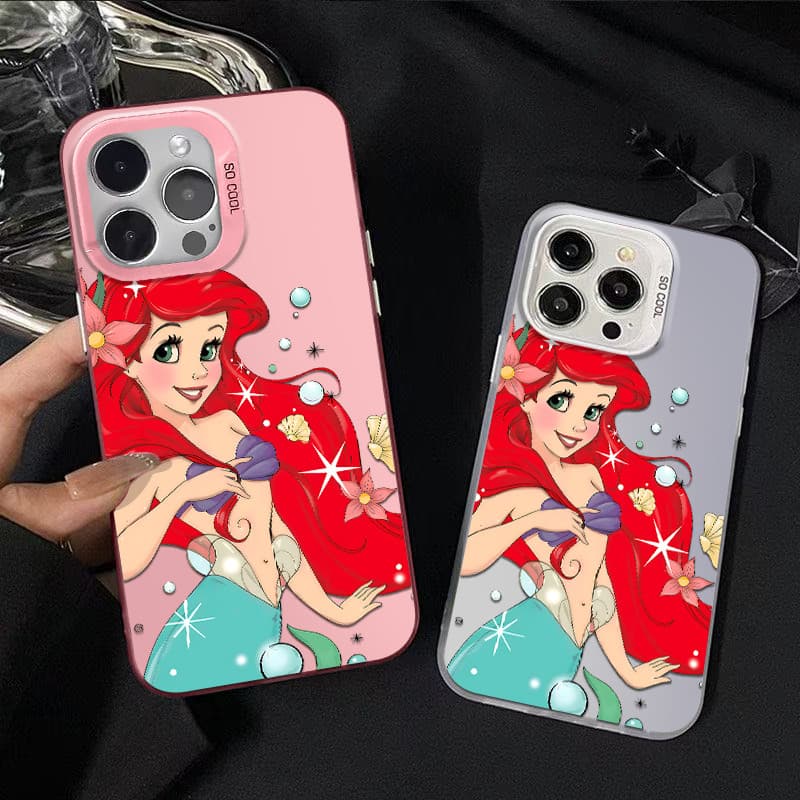 Capinha de celular anti impacto De Princesas da Disney Ariel para Samsung A15 A14 A03 A35 A12 A32 Core 4G 5G Capinha