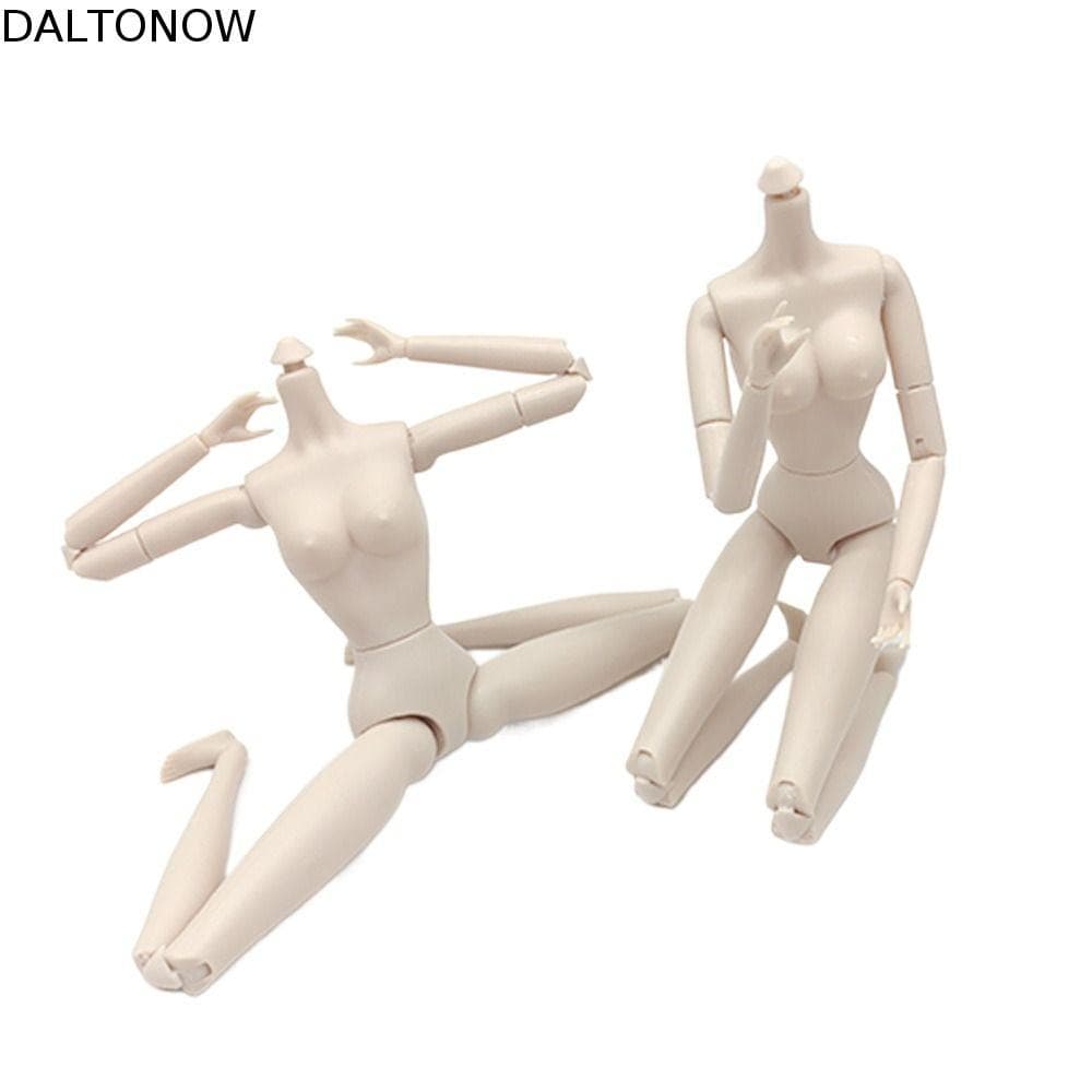 Bonecas BJD Nuas Articuladas DALTONOW , Boneca Sólida 28 Articulações Brinquedos De Nude De Pele Branca , Multifuncional