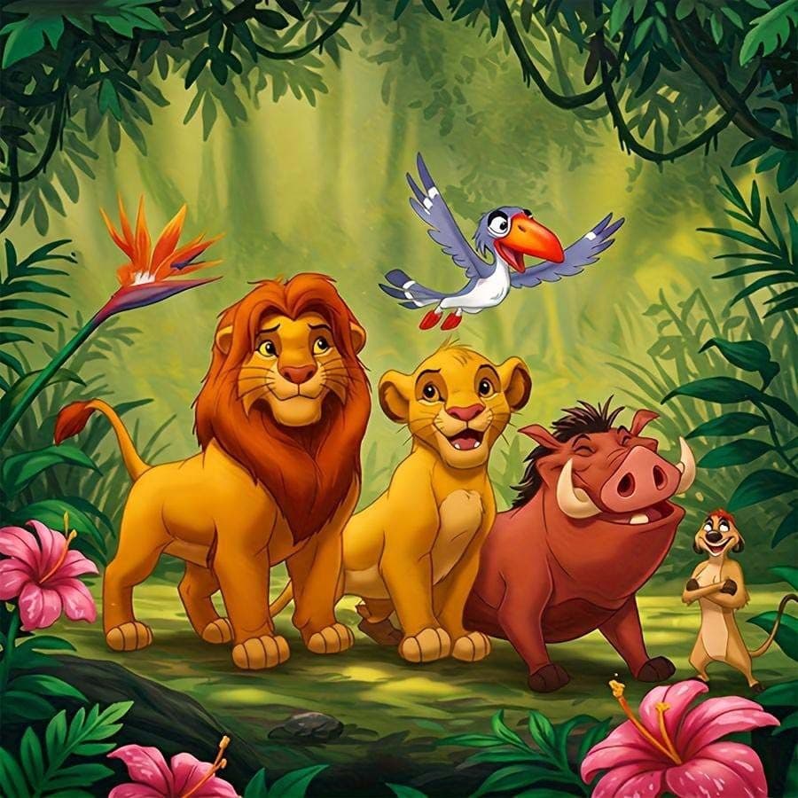 1 peça, 5D, DIY, Kit de pintura de diamante redondo, Animal, mosaico de floresta, arte de diamante, decoração de casa, m
