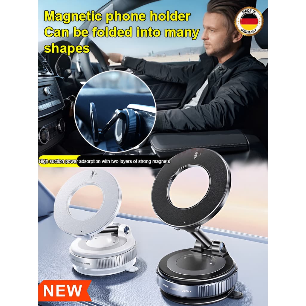 【Rotação 360 Graus】Suporte Magnético para Celular/Universal Car Mount/Suporte para Celular Veicular/Suporte para Carro
