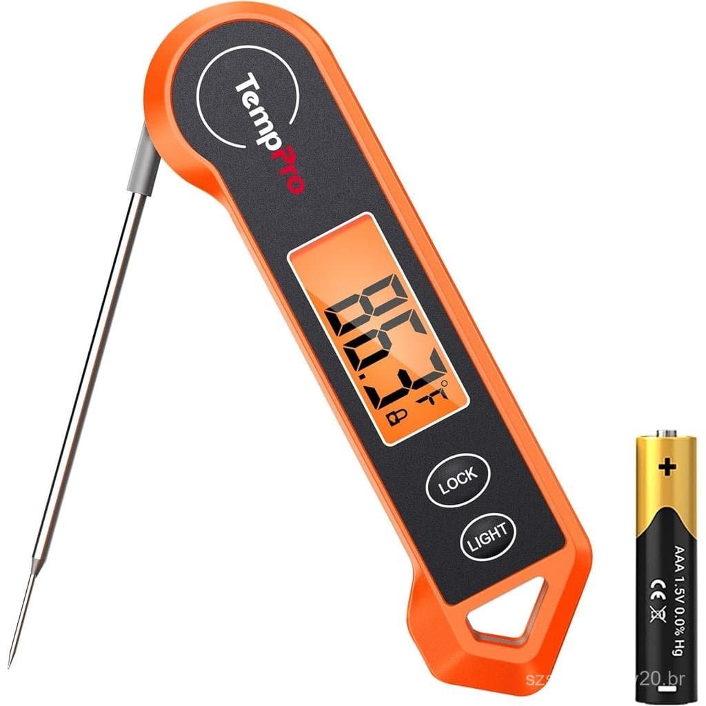 Termômetro Digital para Carne TempPro TP19H para Cozinhar, Termômetro de Alimentos com Leitura Instantânea, Sensor de Mo