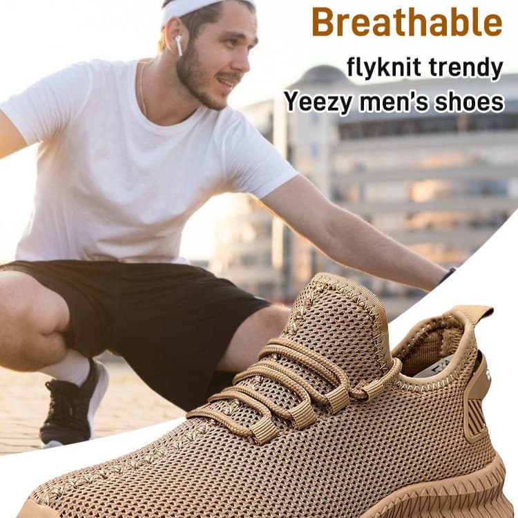 【Ideal para Esporte】[Leve e Respirável] Tênis Casual Masculino com Sola Plana/Confortável para Esporte/Verão/Calçado Mas