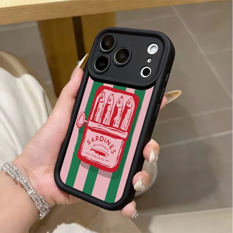 Capinha para iPhone 17/16/15/14/13/12 Pro Max Capa de celular de silicone macio com desenho animado