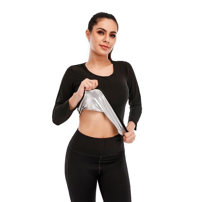 Conjunto de Moletom Feminino, Controle de Abdômen, Fitness, Manga Longa, Roupas Esportivas para Corrida, Roupas de Yoga,