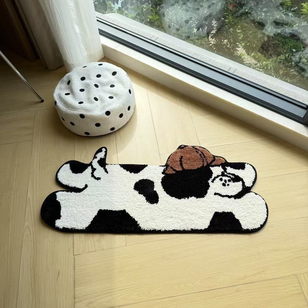 D pontilhado cão reunindo tapete sala de estar quarto dos desenhos animados Animal antiderrapante tapete do quarto das c