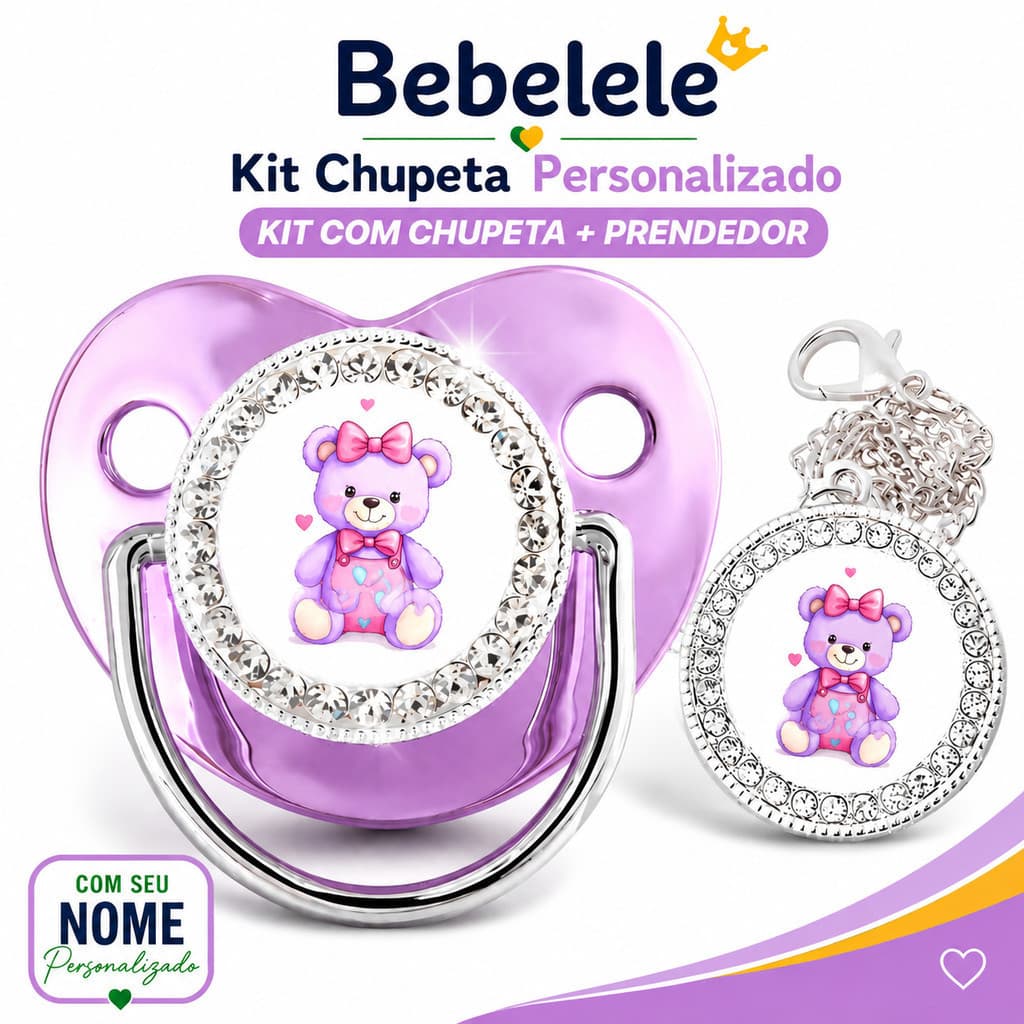 Chupeta Ortodôntica para Bebê, Personalizada com o Nome do Bebê, Chupeta de Silicone Livre de BPA &TXPZ 1EE5