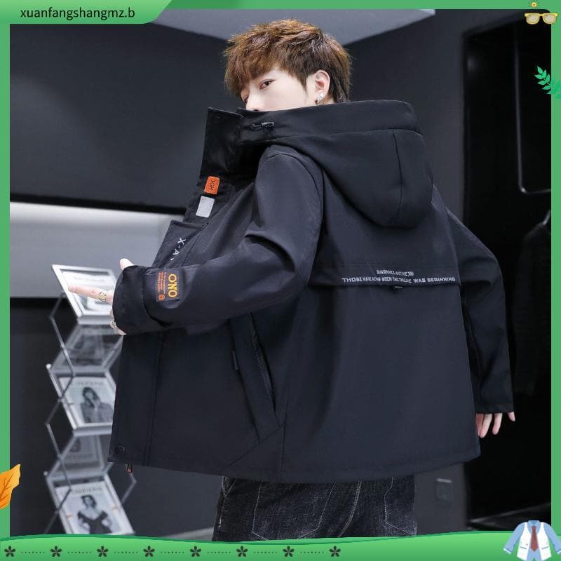 Blusão masculino Street Wear Plus Size jaqueta outono inverno jaqueta de comprimento médio forro de lã engrossado com ca