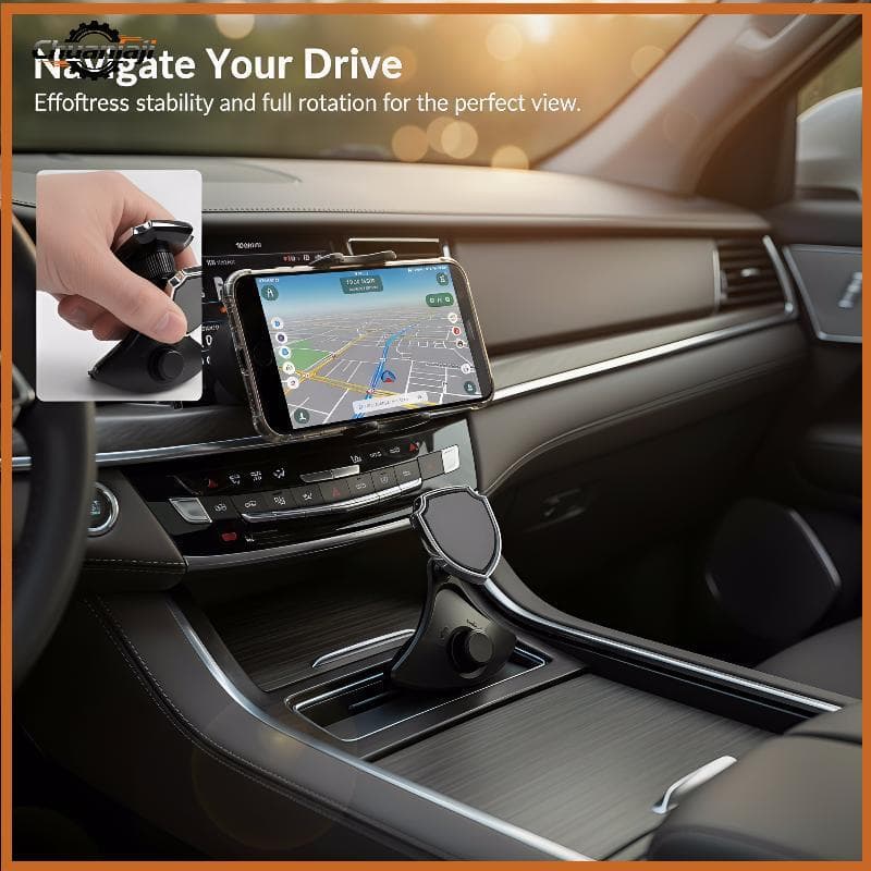 Chuaniaji Suporte Universal Para Telefone Carro , Slot CD , Giratório De 360 Graus Música GPS E Chamadas Mãos Livres No 