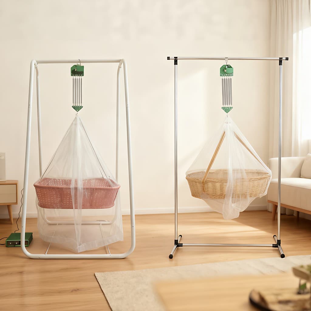 Chaoshan berço elétrico para recém-nascidos, cama para bebês, berço para recém-nascidos, agachamento de rabanete