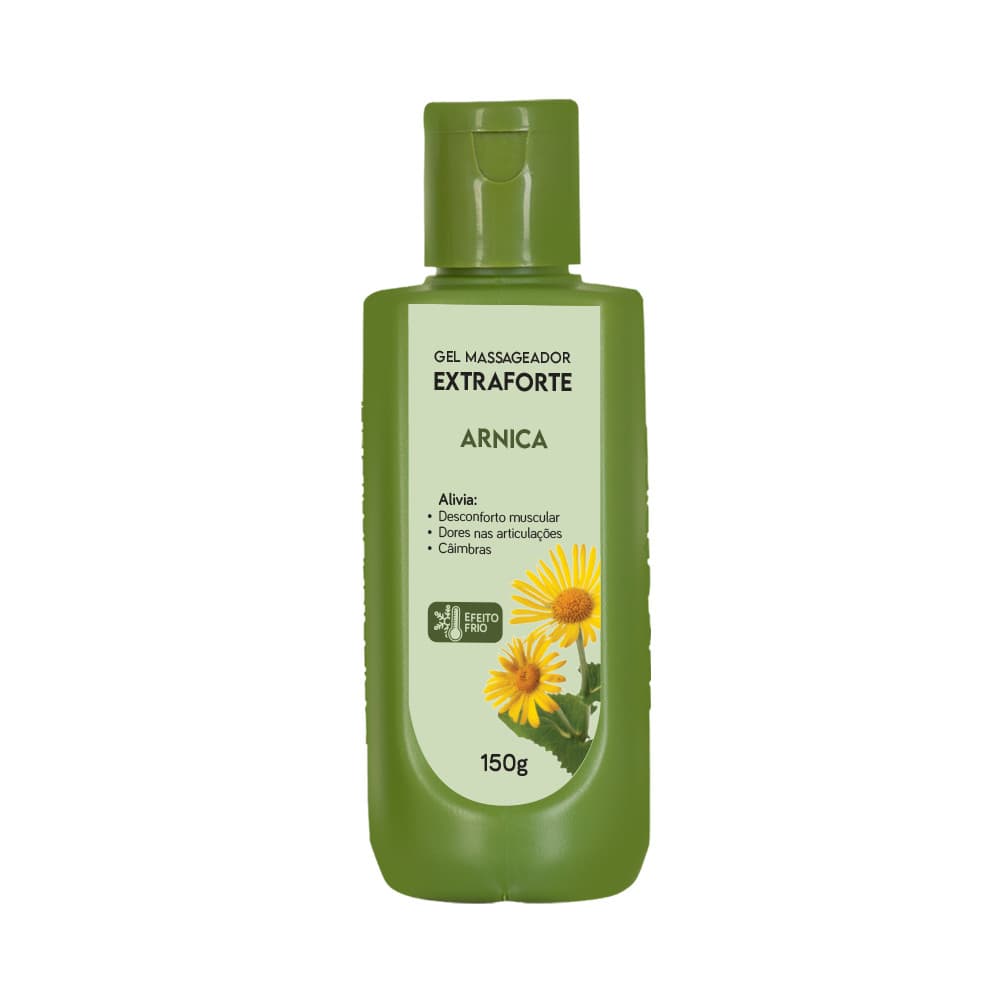 Gel Massageador Arnica Extra Forte Pomada para Dor Muscular Contusão Hematoma Inflamação Recuperação Muscular 150g