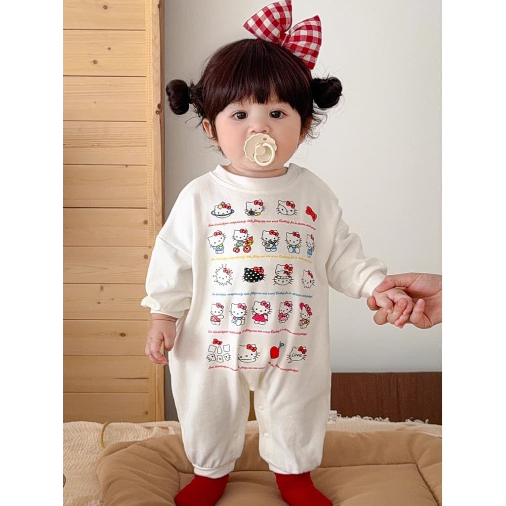 Bebê roupas de bebê Super bonito bebê menina macacão roupas de outono mês inteiro cem dias pequeno mês passeio primavera