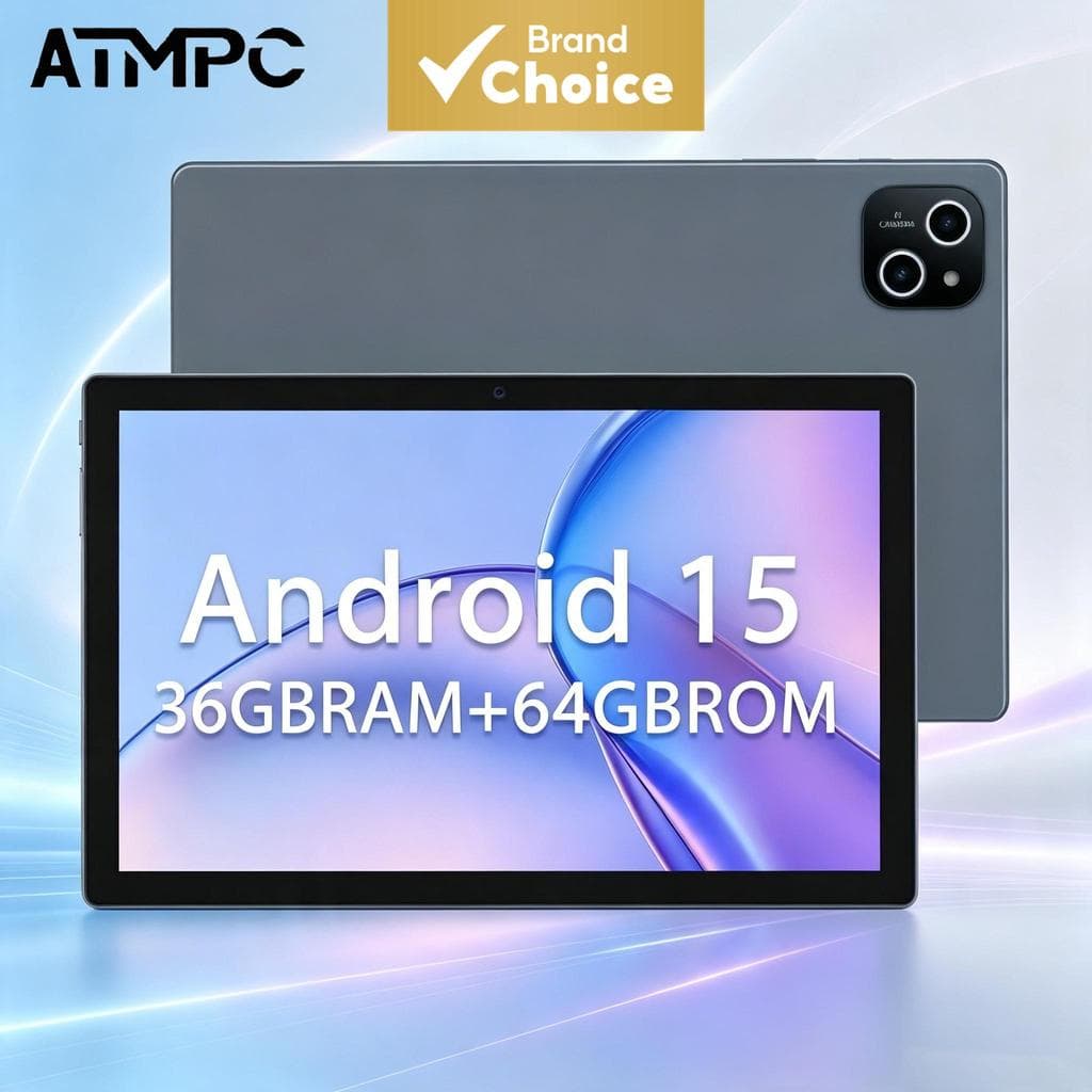Tablet Android de 10,1 polegadas ATMPC, 36 GB (4+32 expansíveis), 64 GB de armazenamento, bateria de 6000 mAh, tablet