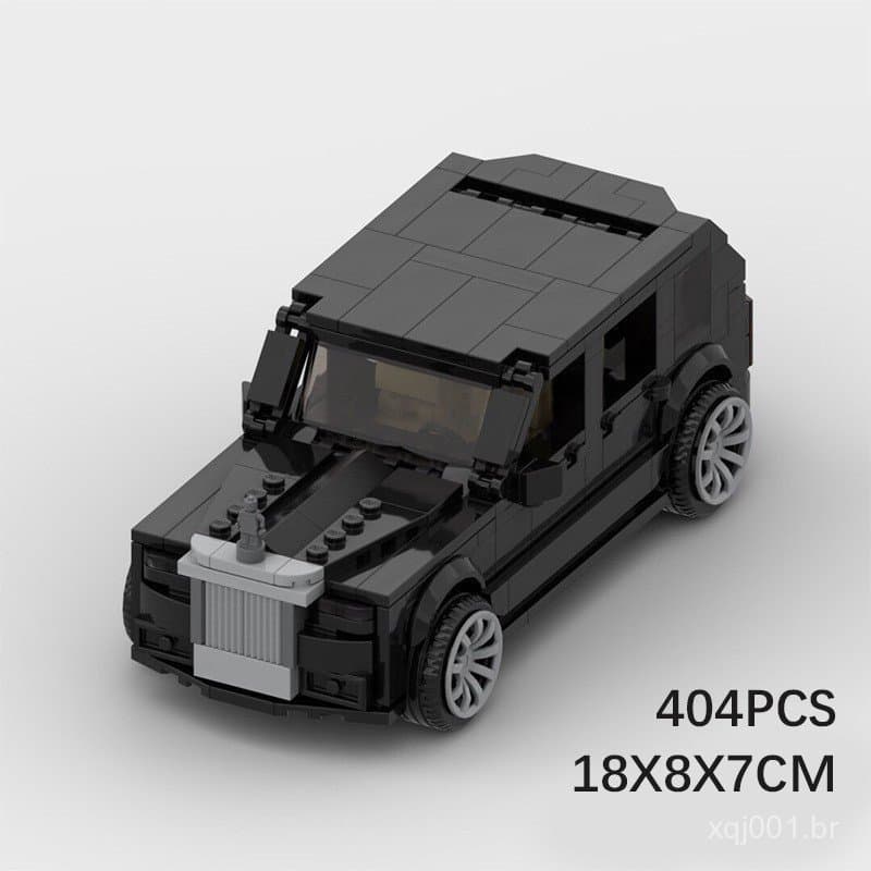 Os blocos de montar MOC são compatíveis com o carro LEGO 71655 Rolls-Royce Cullinan Speed de 8 rodas, presente educativo