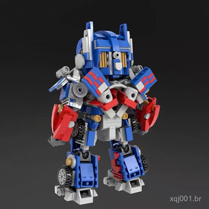 Blocos de montar MOC compatíveis com Lego SD Optimus Prime, brinquedo educativo de montagem, brinquedo mecha transformáv
