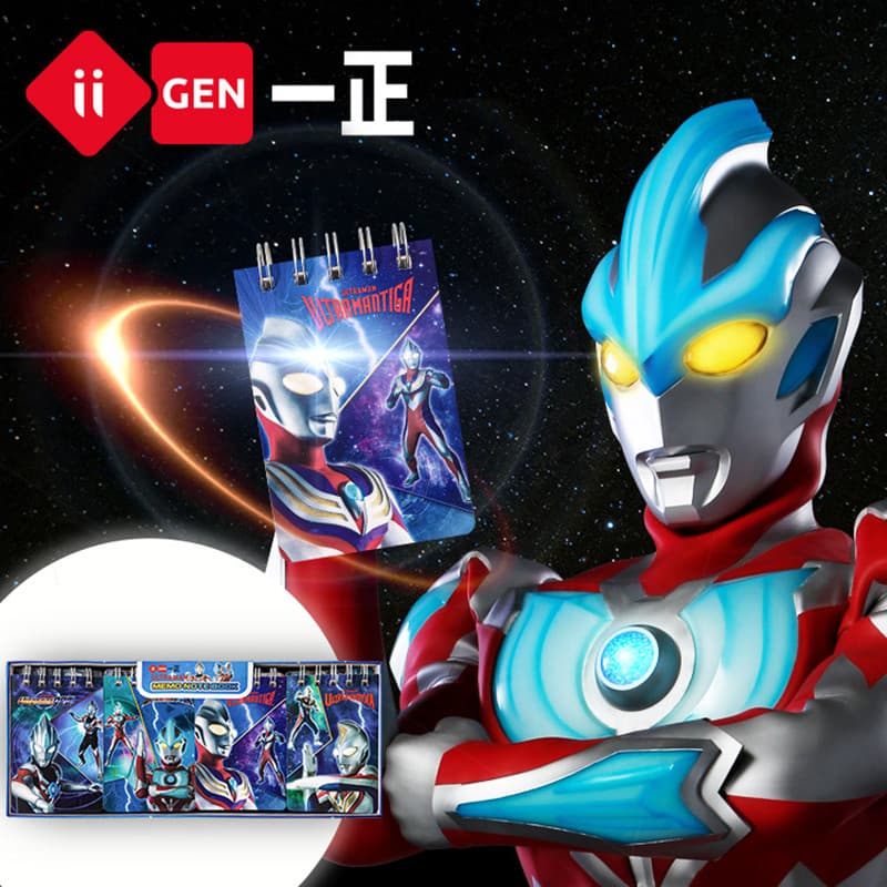 Yizheng Estudante Papelaria Criativa Ultraman Notebook Portátil Pequeno Notebook Palavra Handy Copy Notebook mini Bobina