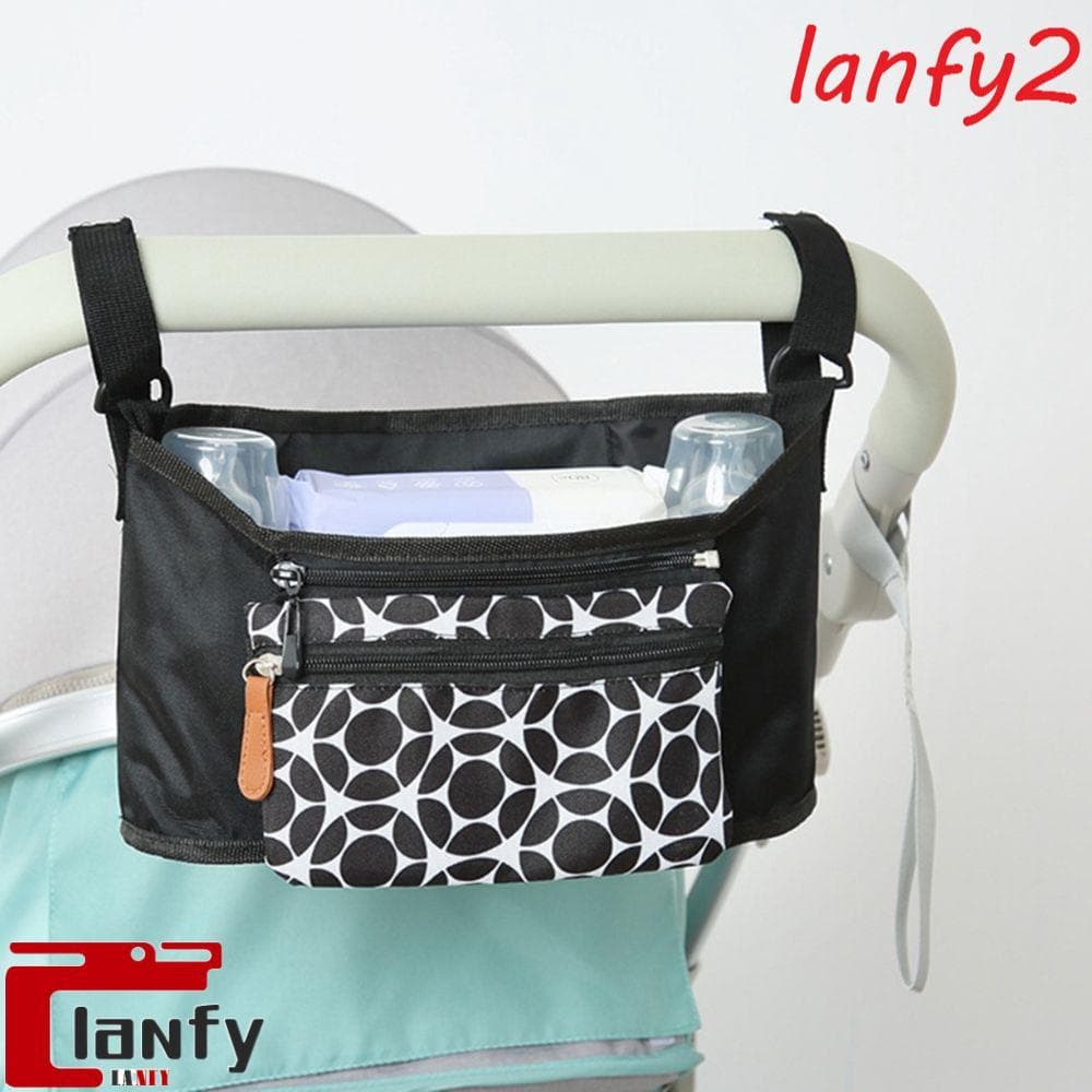 LANFY Organizador De Carrinho De Bebê , Bolsa De Fraldas Infantis Armazenamento Para Recém-Nascido , Suporte De Copo