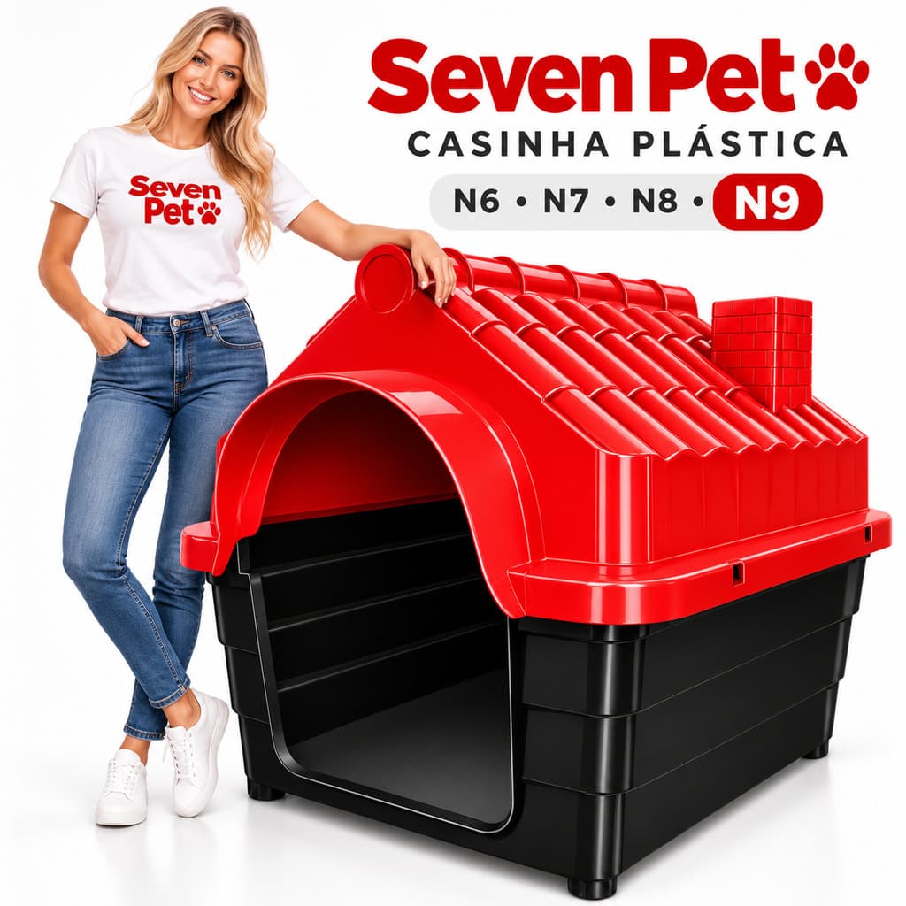 Casinha de Cachorro Grande Resistente N9 N8 N7 N6 Casinha para Cachorro Casa Mec Pet