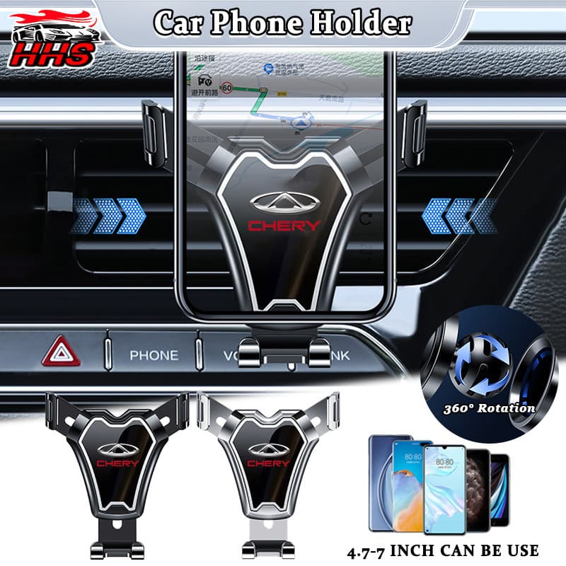 Suporte Para Telefone Carro Chery 360 ° De Giratório Celular Automático Por Gravidade Montagem Em Tiggo 8 Pro 7 Plus Omo
