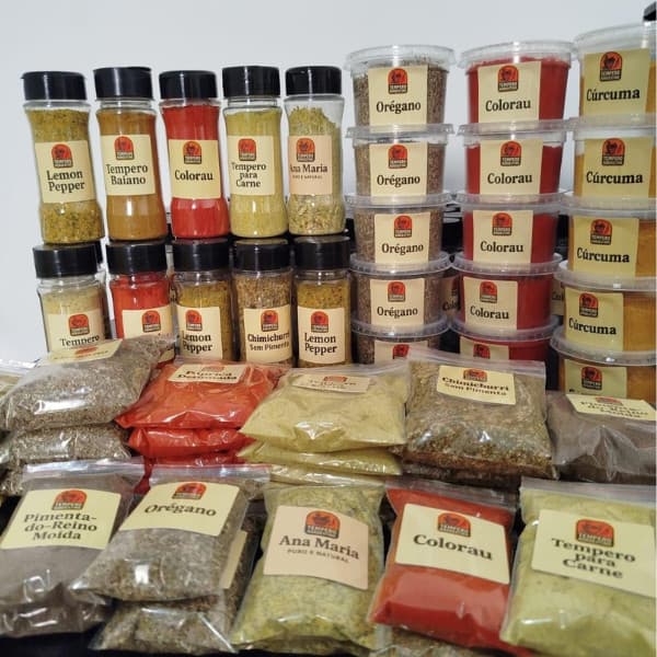Oferta Kit com 20 Temperos e Condimentos Naturais em Sachês Sem conservantes Envio Rápido
