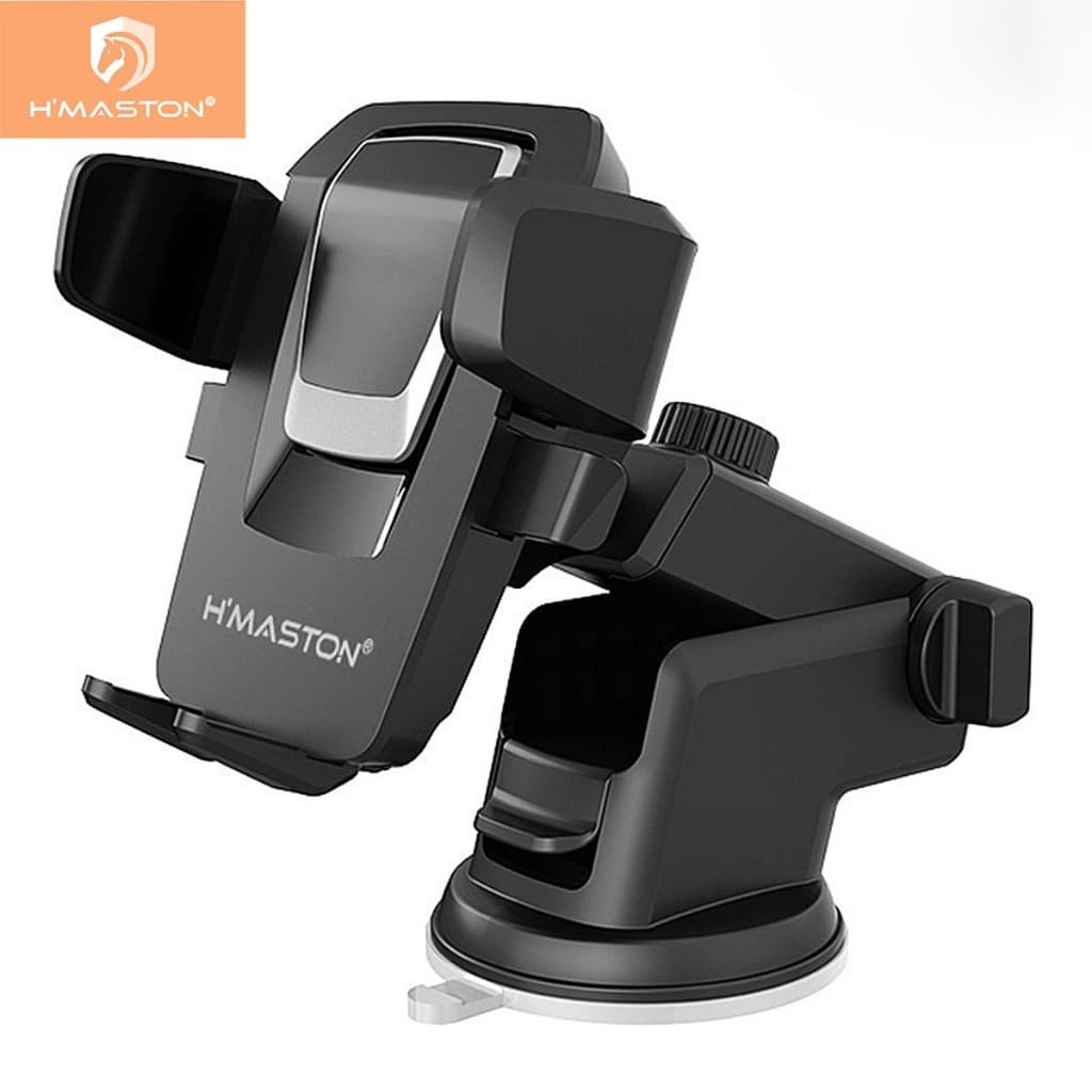 Suporte Celular GPS Veicular 360° – Ventosa Forte, Trava Automática e Ajuste Retrátil ME4055