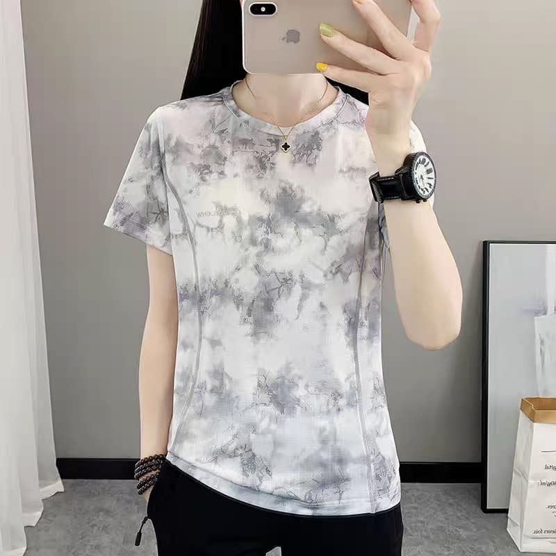 Verão roupas de secagem rápida camiseta de manga curta feminina ao ar livre Fitness correndo exercício esportes roupas d