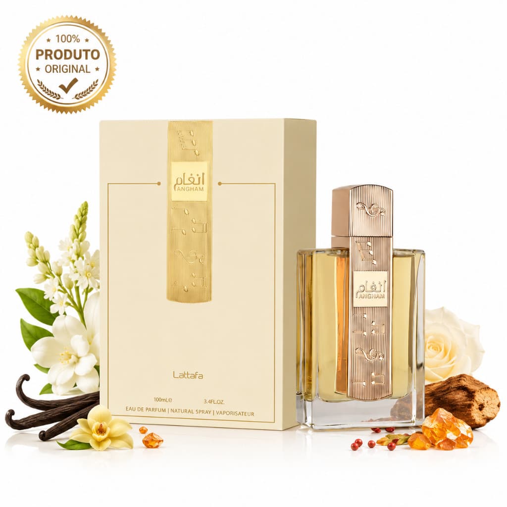 Lattafa Angham Eau de Parfum EDP 100ml Feminino Original Importado – Alta Fixação e Longa Duração 22