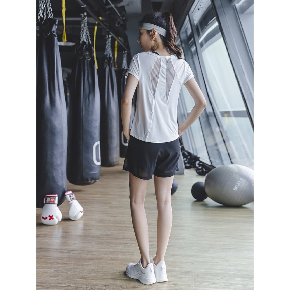Terno esportivo feminino de secagem rápida solto roupas de Fitness 2024 novo estilo roupas de Yoga High-End manhã corren