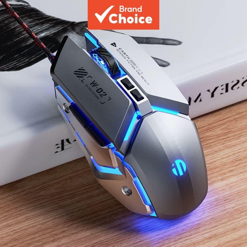 Mouse para jogos sem fio/com fio silencioso Inphic W2, USB, para teclados mecânicos, laptops, desktops e uso doméstico