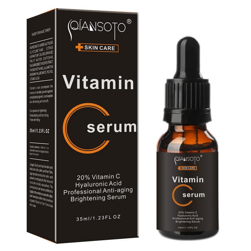 Transfronteiriço QINSOTO Vitamina C Vitamina E Essência Líquida Vitamina C Soro VE Essência Facial