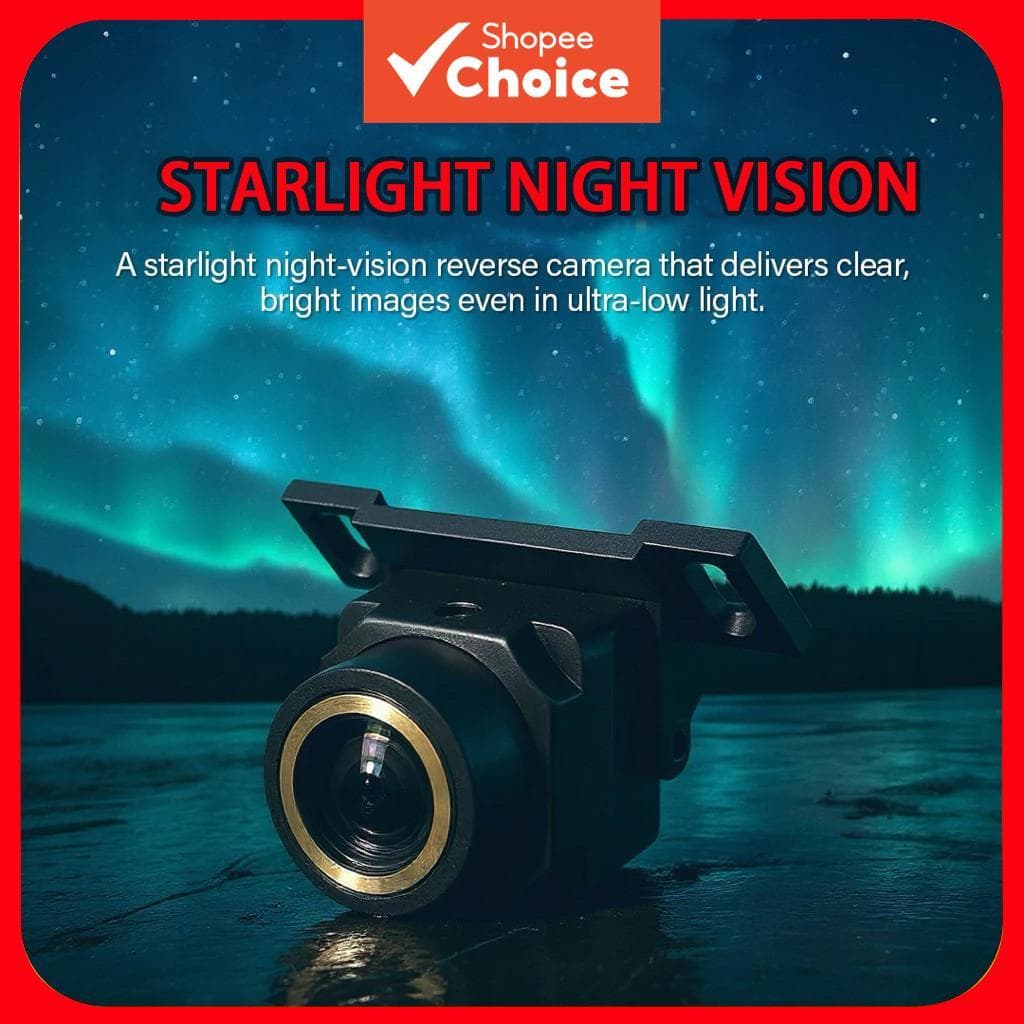 Starlight HD AHD 720P Câmera De Visão Traseira Do Carro Lente Noturna À Prova D'água Grande Angular