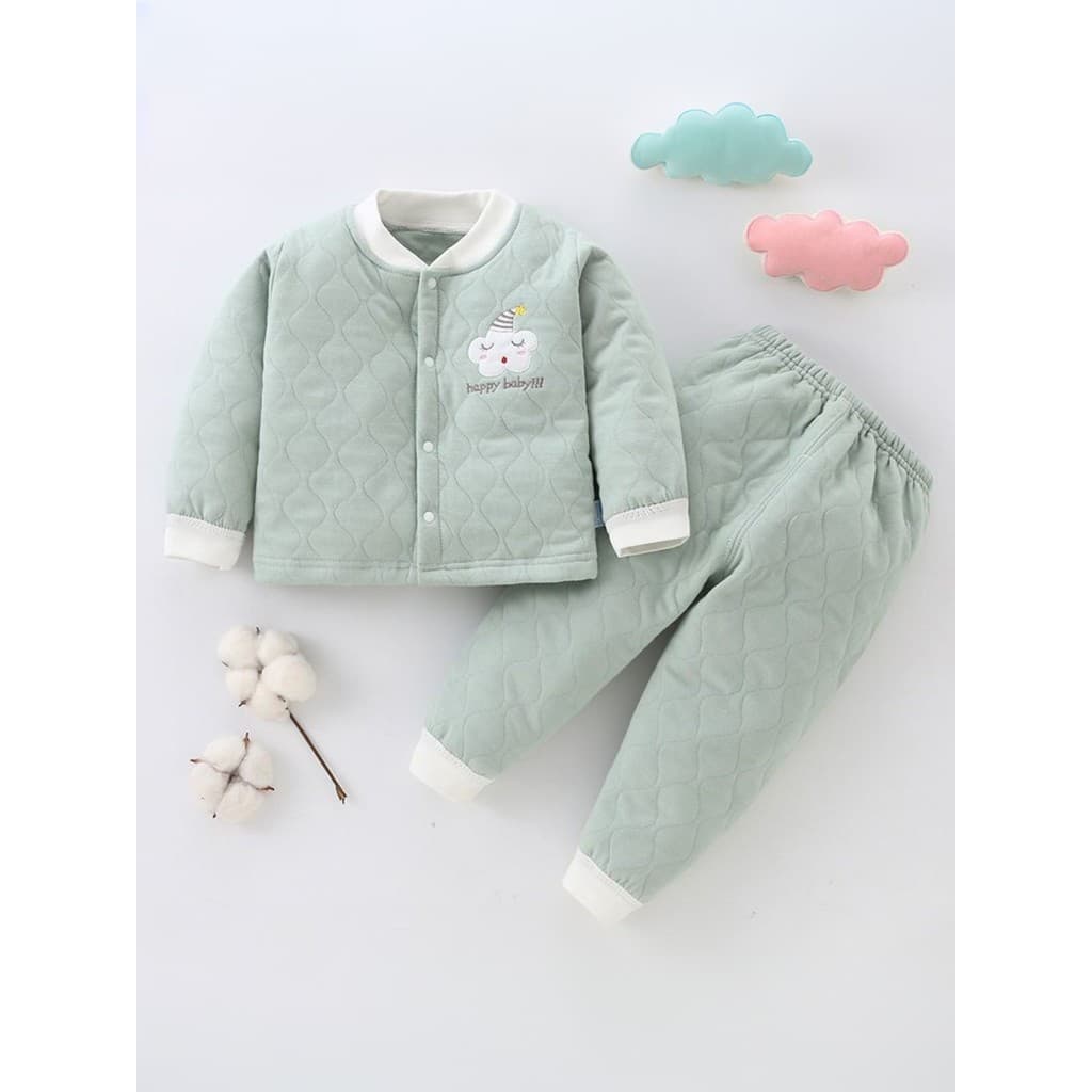 Bebê menina bebê menino puro algodão roupa interior térmica roupas de outono 0 recém-nascido 3 primavera roupas primaver
