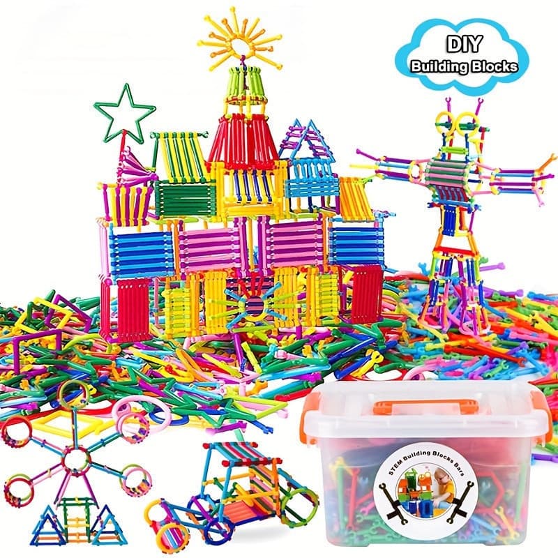 200 peças de brinquedos educativos para a primeira infância/conjuntos de construção/conjuntos educativos de diferentes f