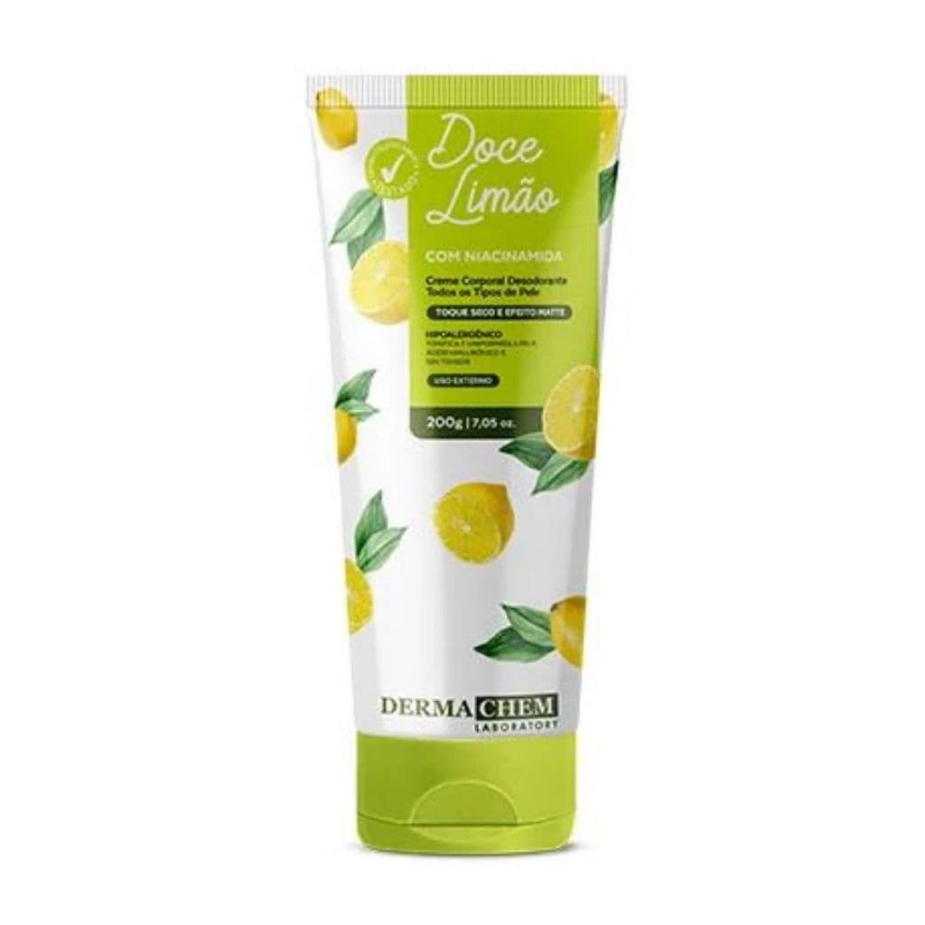Creme Corporal Desodorante Dermachem Doce Limão 200g Hidratante Corporal