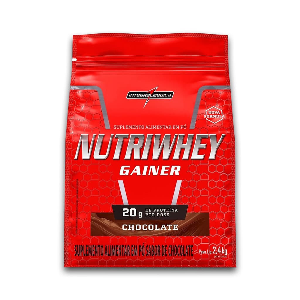 NutriWhey Gainer Whey Protein Integral Medica Chocolate 2,4kg