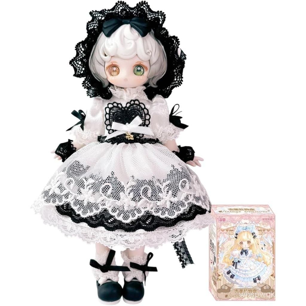 Boneca Articulada CALEMBOU BJD Blind Box, Série Tesouros Vintage, 15cm, Boneca Fofa para Vestir com Articulações, Brinqu