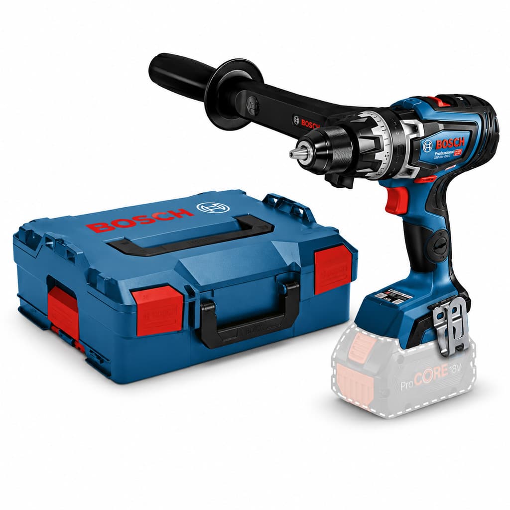 Furadeira de Impacto GSB 18V-150 C Bosch Parafusadeira Biturbo Brushless 18V com Maleta