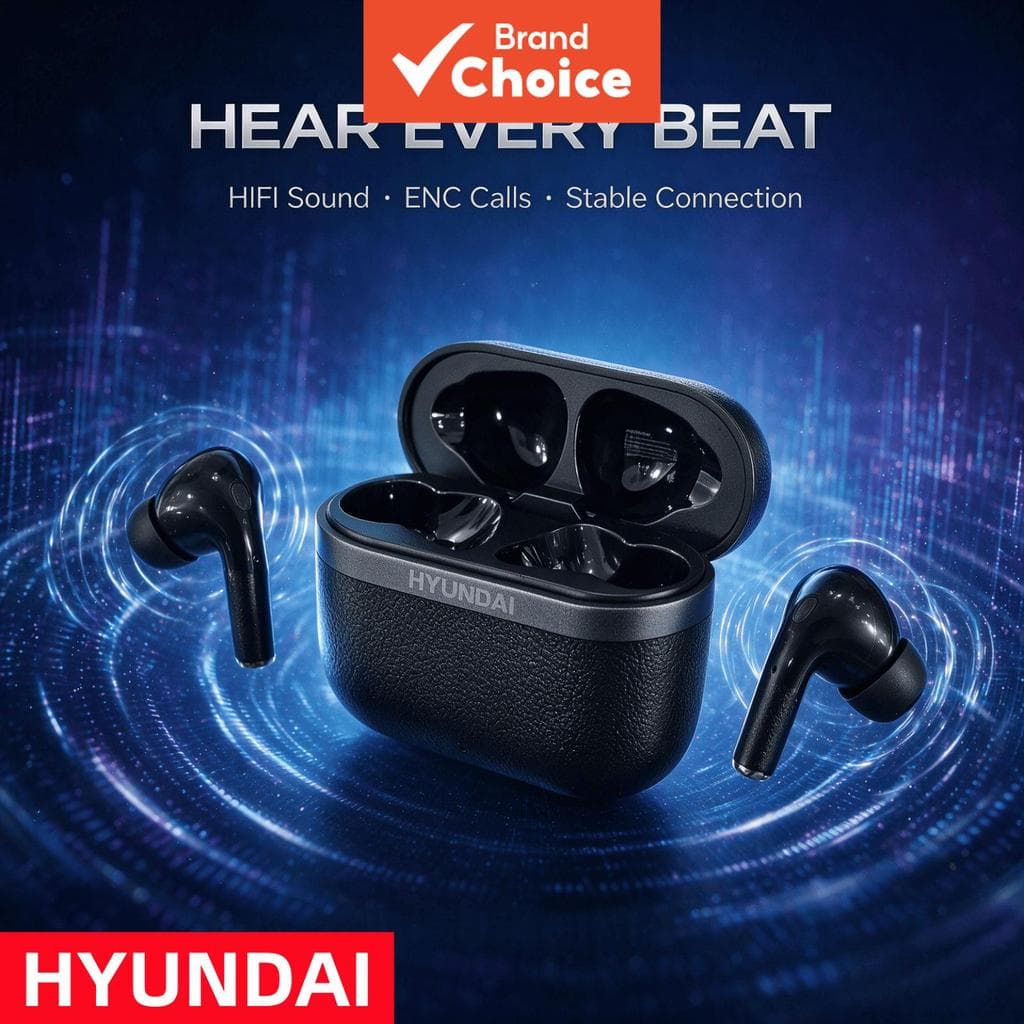 Fones de ouvido HYUNDAI T02Plus, fones Bluetooth com suporte para celular, fones de ouvido sem fio, fones de ouvido para