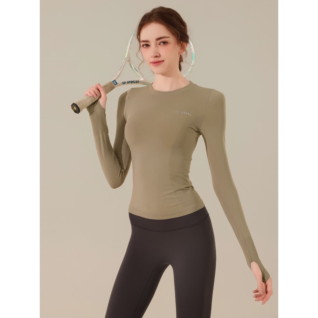 Roupas de Yoga femininas outono inverno correndo fitness manga comprida camiseta Pilates roupas de treinamento apertado 