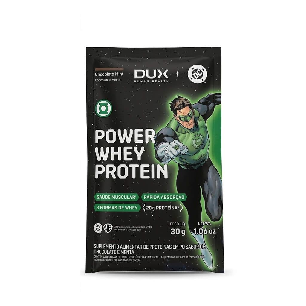 Power Whey Protein DC - 1 Sachê 30g Chocolate e Menta - Dux Nutrition