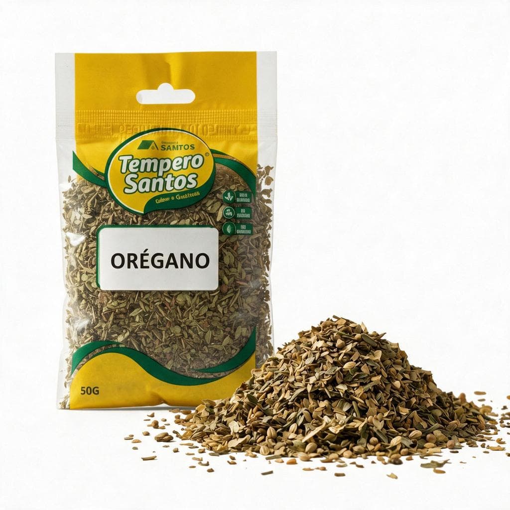 Oregano Seco Folhas Selecionadas Puro | Tempero Para Pizza Massas  250g / 500g / 1kg - Tempero Santos