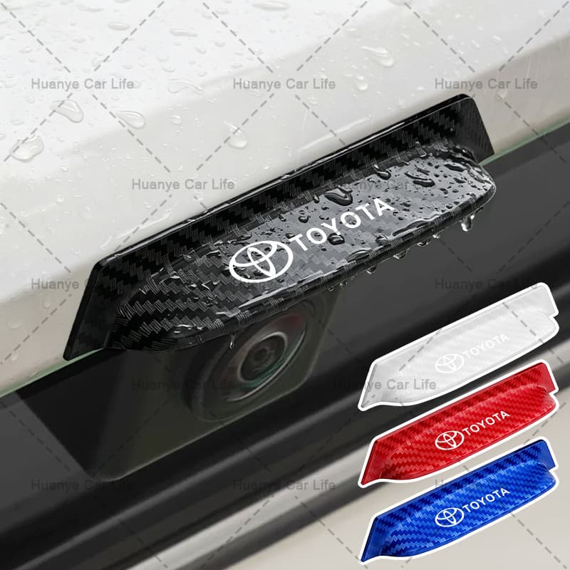 1/2 Pçs Câmera De Visão Traseira Do Carro Chuva Sol Abrigo Backup Capa À Prova De Poeira Para Toyota Corolla Yaris Aygo 