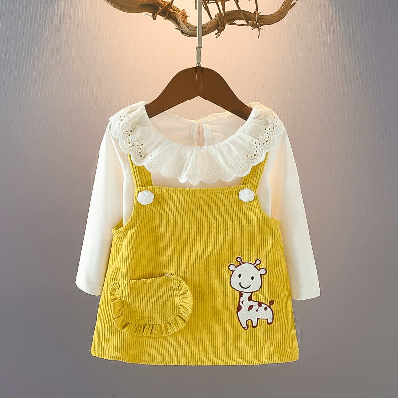 1 bebê crianças roupas 2 anos de idade bebê menina estilo ocidental cinta saia terno 3 meninas primavera roupas terno de