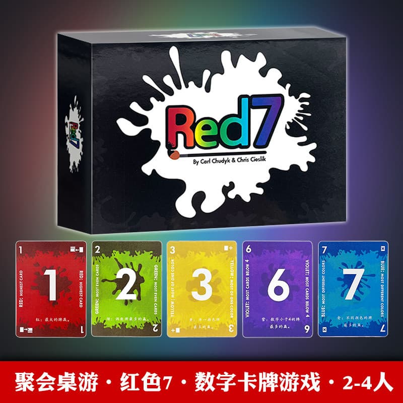 Novas cartas de jogo de tabuleiro vermelho sete vermelho jogando jogos Multiplayer grupo construir família lazer festa b