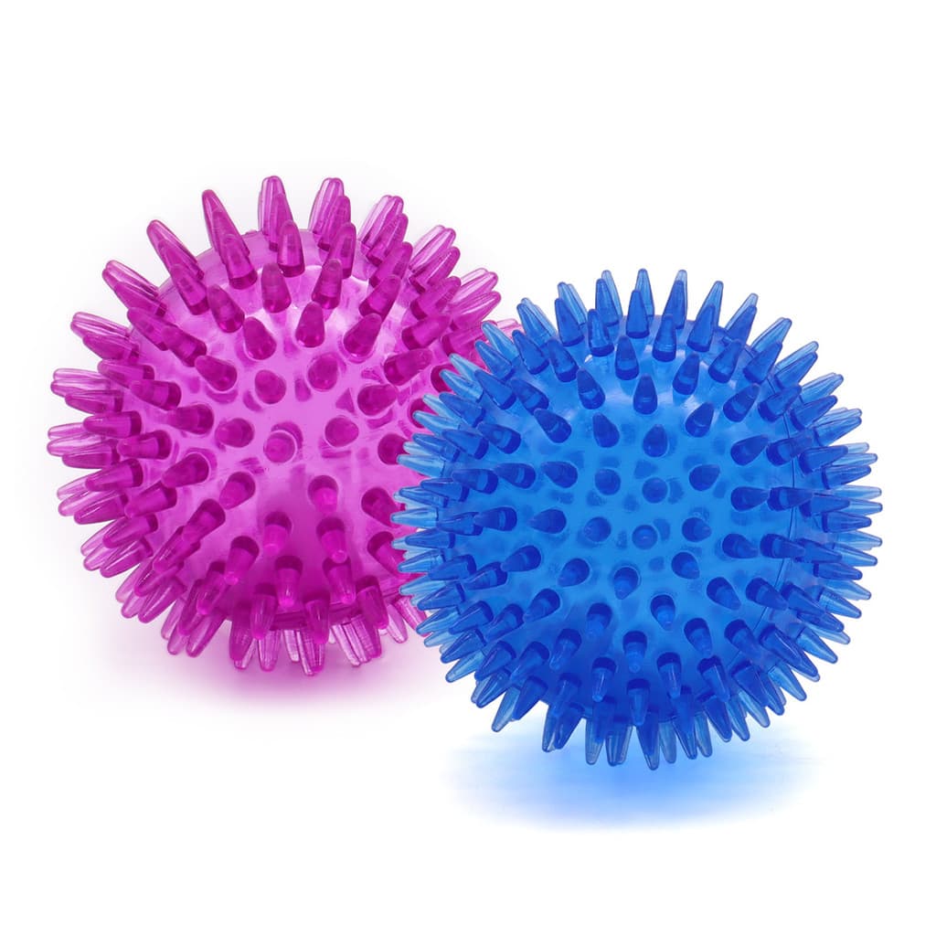 Brinquedos para animais de estimação cão soando brinquedo bola de borracha pico bola filhote de cachorro auto-feliz tédi