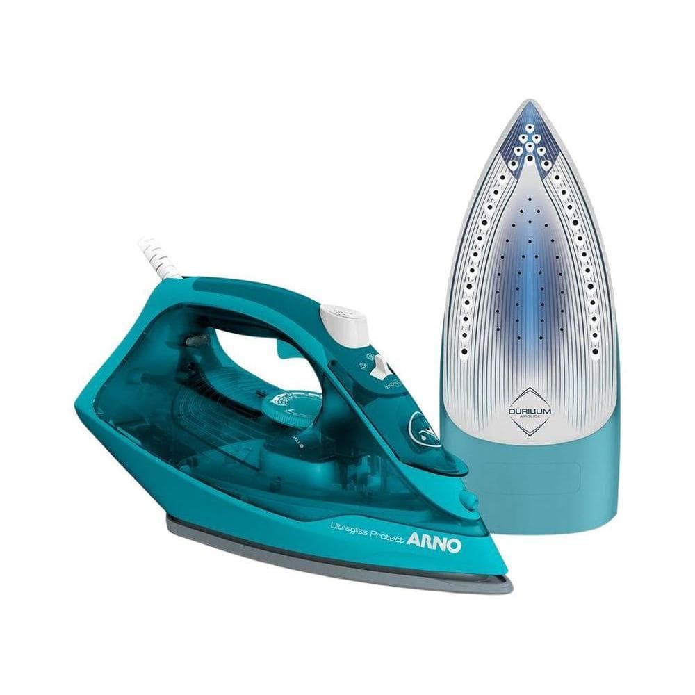Ferro de Passar Roupa a Vapor Arno Ultragliss Protect FUP1 Turquesa