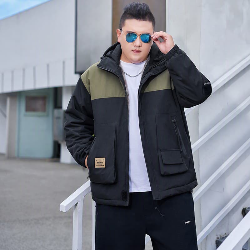 L-9XL Jaqueta Tamanho Grande Plus Size Jaqueta Solta Masculina Roupas de Meninos Outono Inverno Jaqueta Masculina Moda F