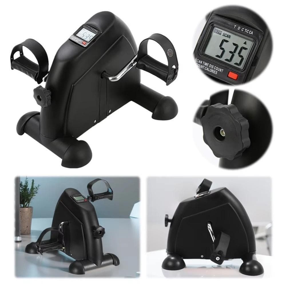 SVEICNA Mini Bicicleta Ergométrica , Exercitador De Pedal Com Tela LCD Multifuncional , Treinador De Ciclo De Pé