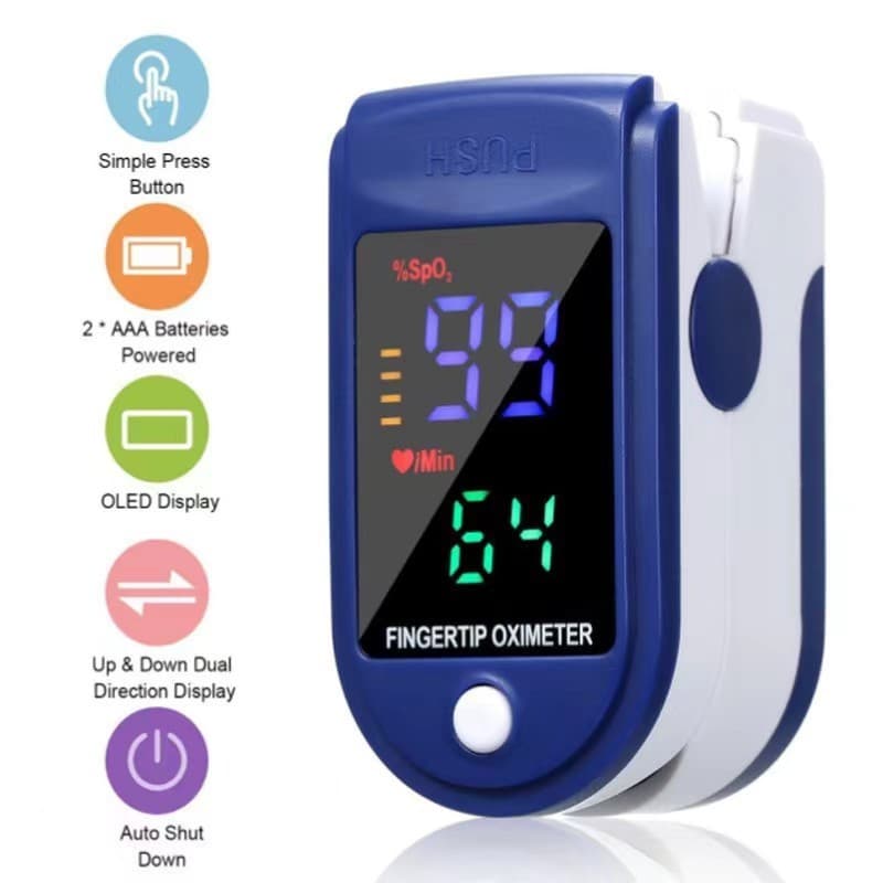Oxímetro De Dedo LK87 Monitoramento De Oxigênio No Sangue Clipe Instrumento Detecção De Medição De Precisão
