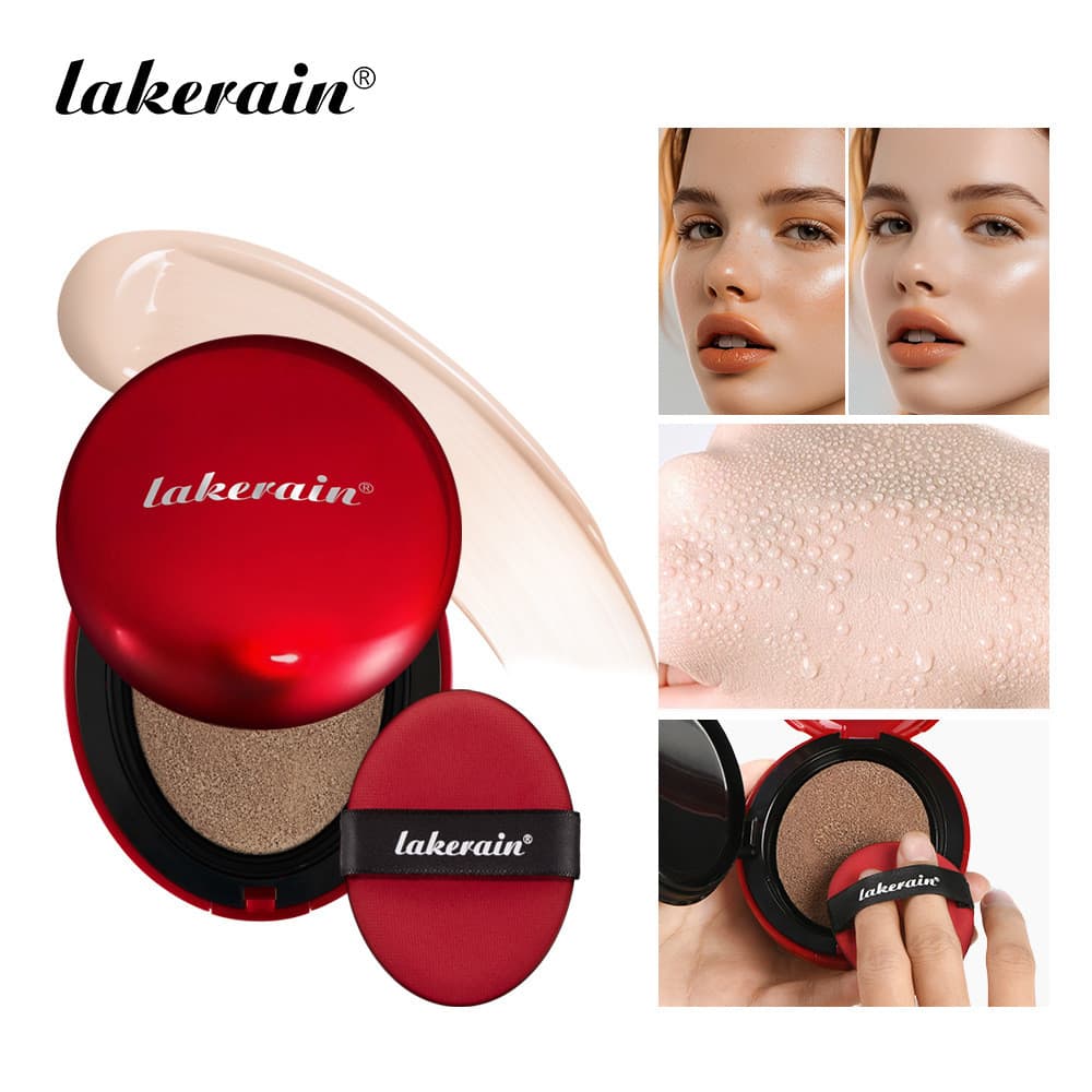 Base líquida transparente Natural lakerain Red Shell Cushion