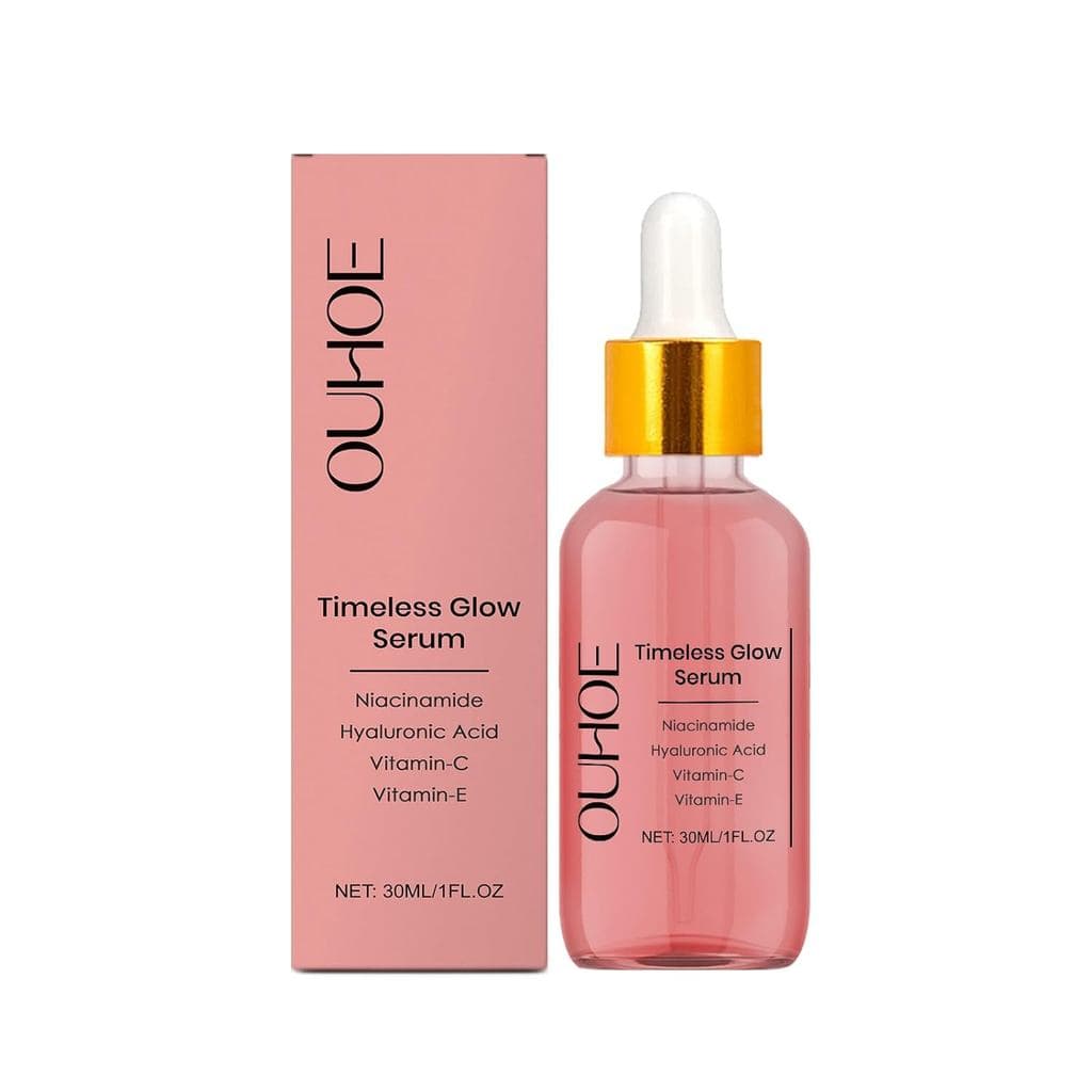 Sérum Revitalizante Timeless Glow com Niacinamida, Ácido Hialurônico, Vitamina C e Vitamina E, Sérum Facial Hidratante p